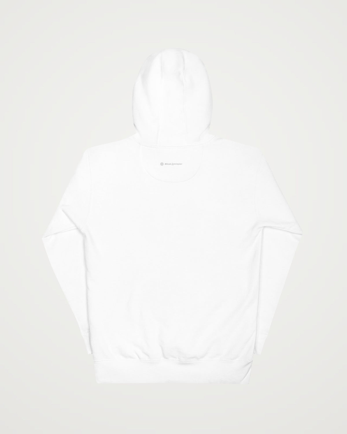 Not Your Keys on a white hoodie, back view