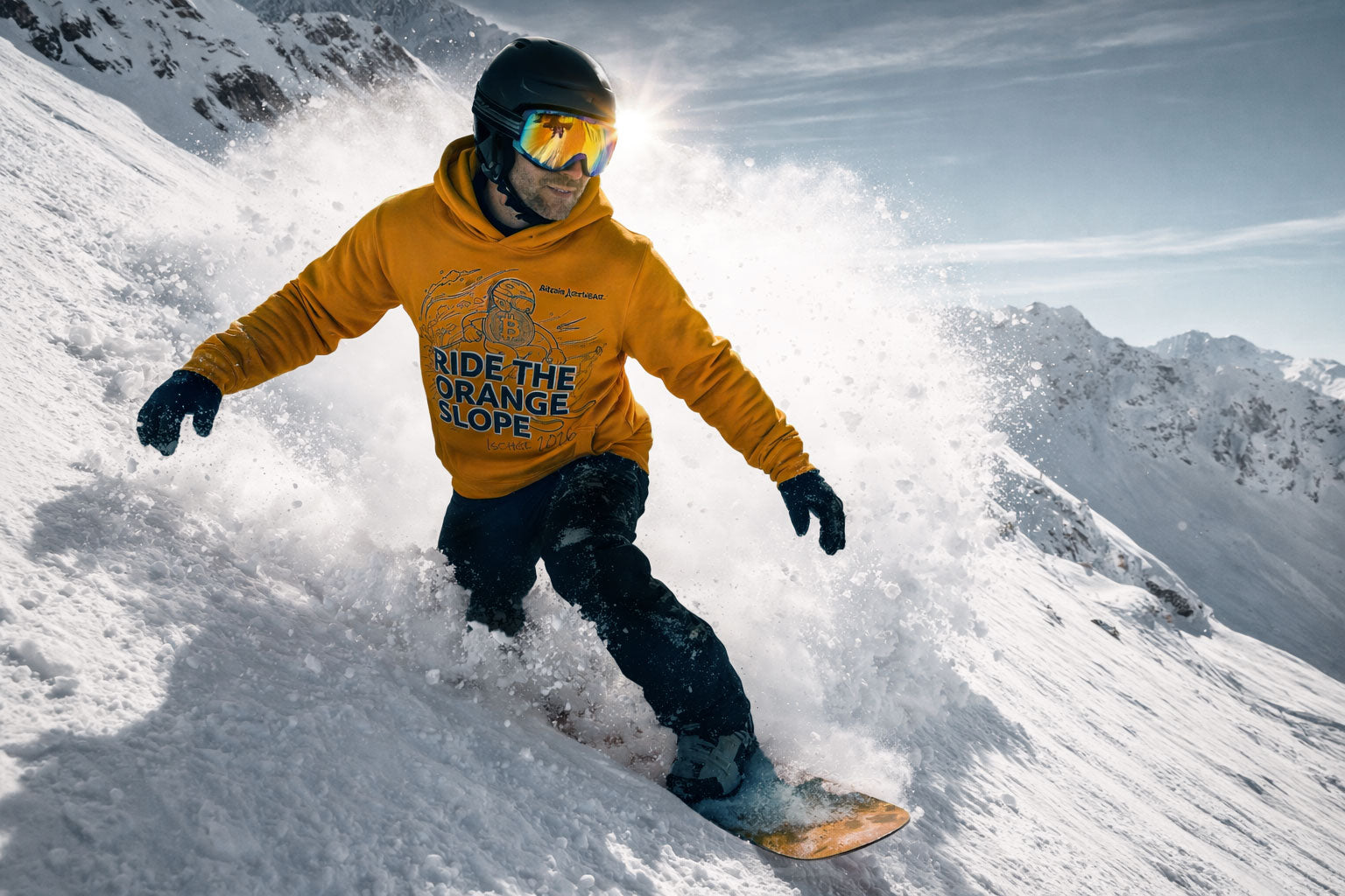 Ride the orange slope