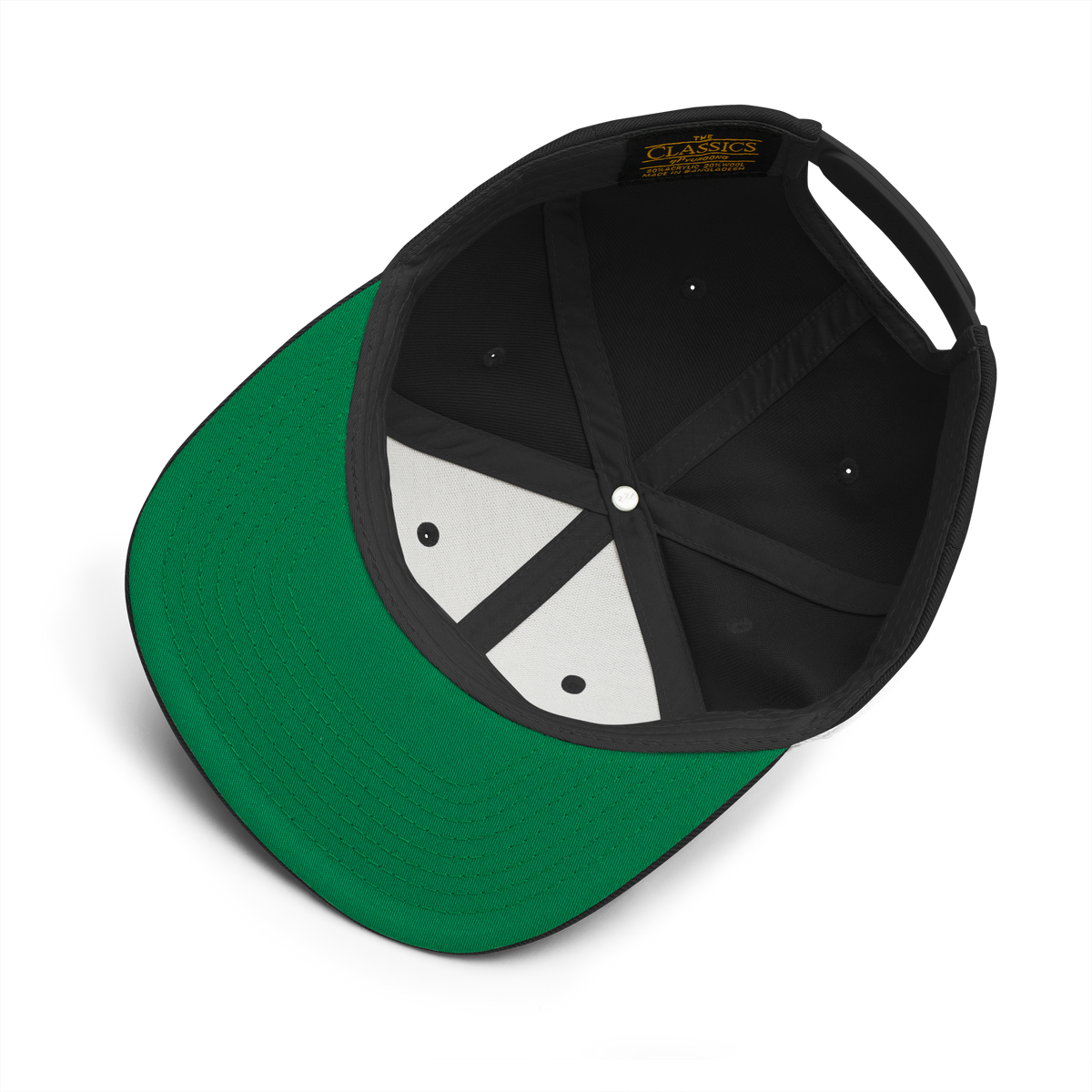 Bitcoin Artwear black Snapback Cap, detail