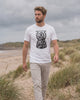 Bitcoin is raw financial energy on a white t-shirt, product video