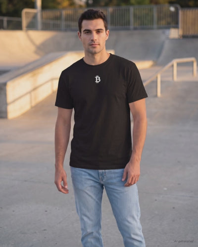 Bitcoin Whitepaper on a black t-shirt, product video
